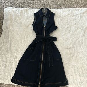 Dark blue jean dress